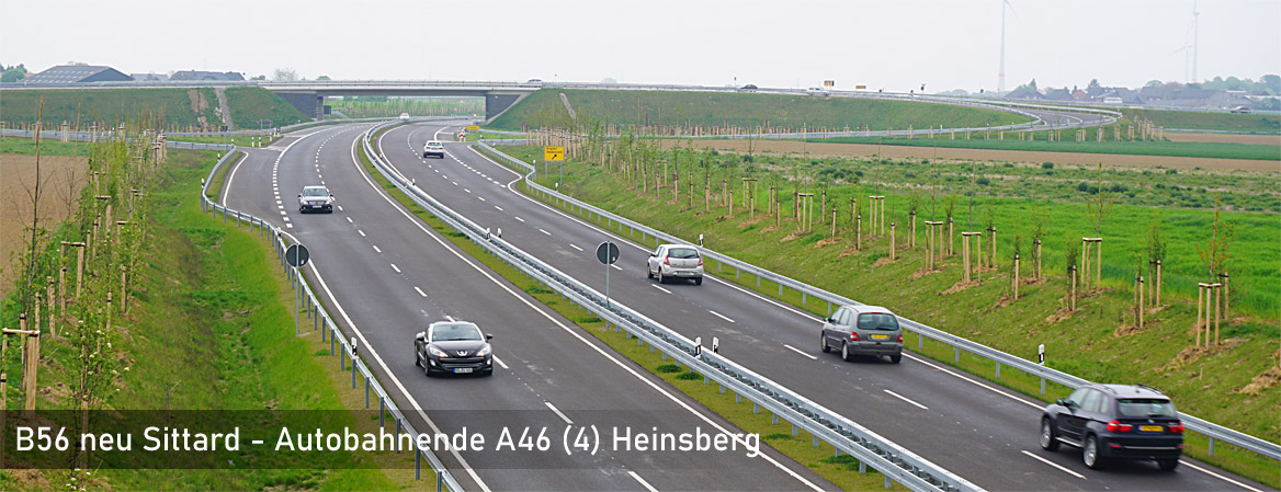 Bundesstraße B56 neu Sittard Heinsberg A46