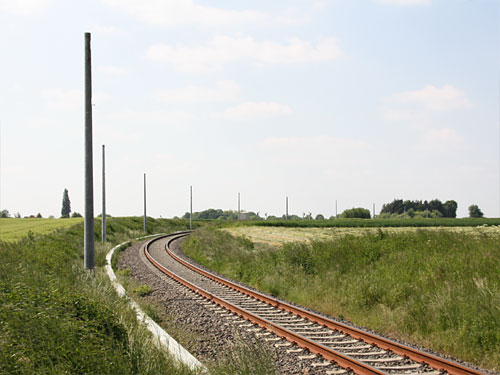 Wurmtalbahn Masten Oberleitung