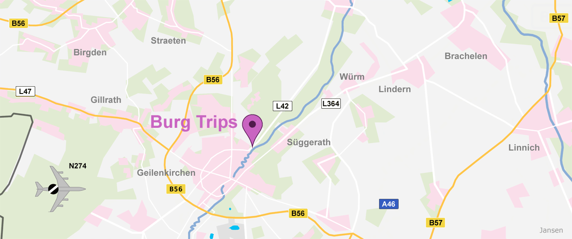 Anfahrt Karte Burg Trips Geilenkirchen