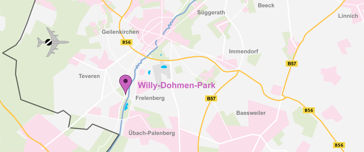 Anfahrt Karte Willy-Dohmen-Park