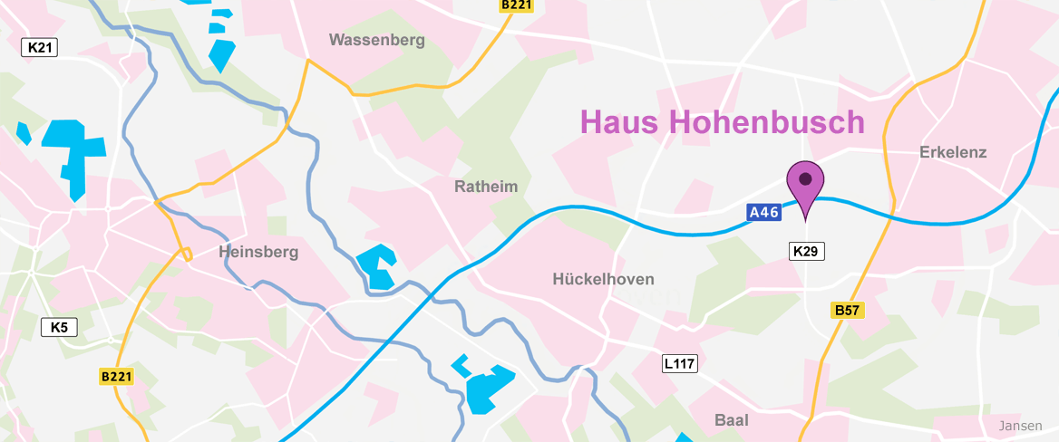 Anfahrt Karte Haus Hohenbusch Erkelenz