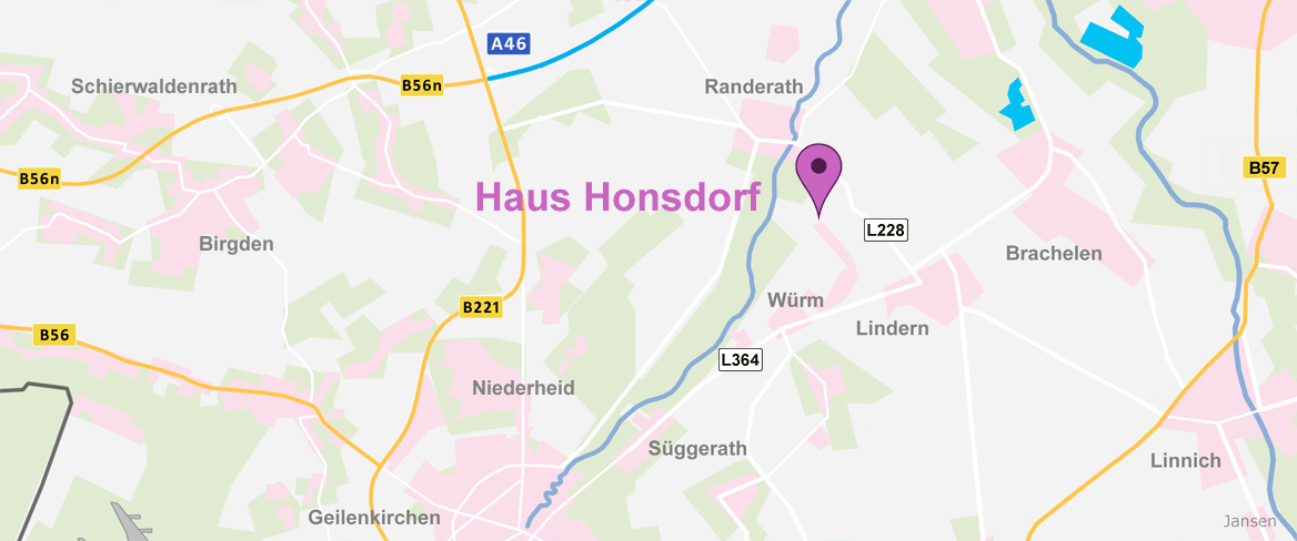 Anfahrt Karte Haus Honsdorf