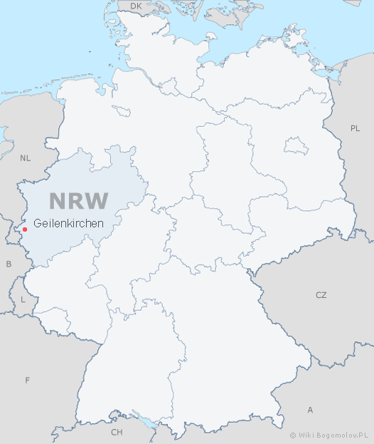 Karte Nordrhein-Westfalen Geilenkirchen
