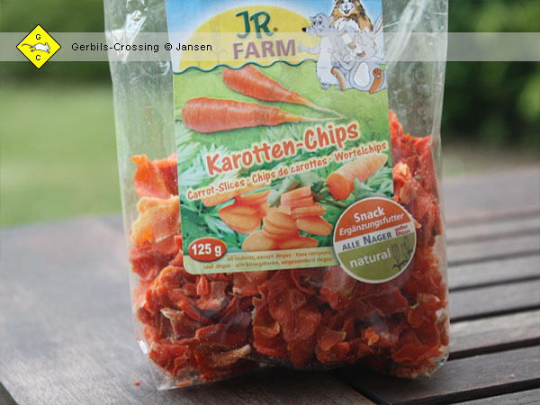 Rennmausfutter Karotten-Chips